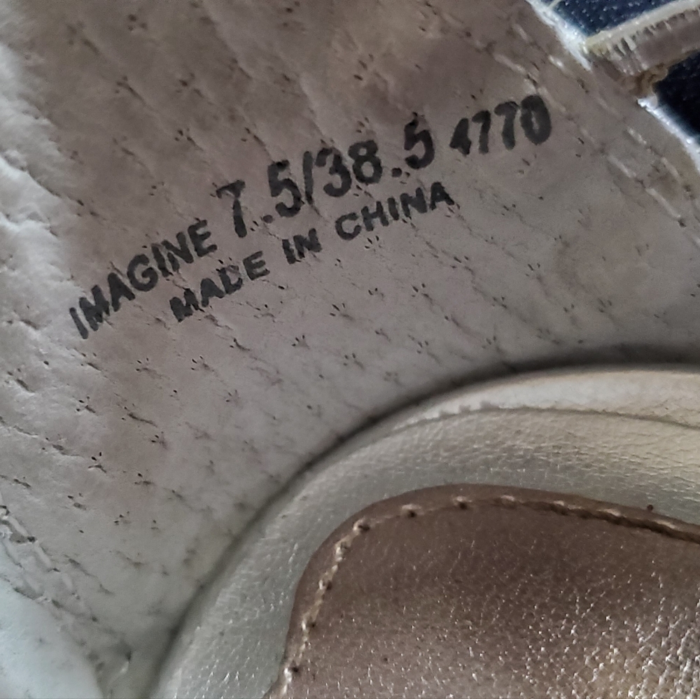 Chinese Laundry Imagine Silver Strappy Heels Size 7.5 Zip Back - Picture 13 of 14